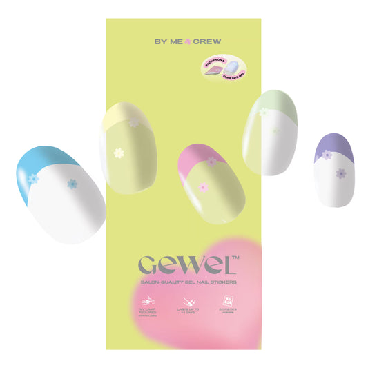 Blooming French Tip DIY Semi Cured Gel Nail Stickers