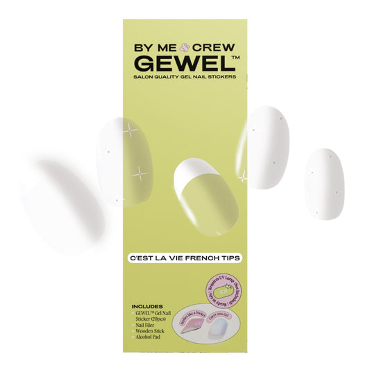 C'est La Vie French Tips DIY Semi Cured Gel Nail Stickers