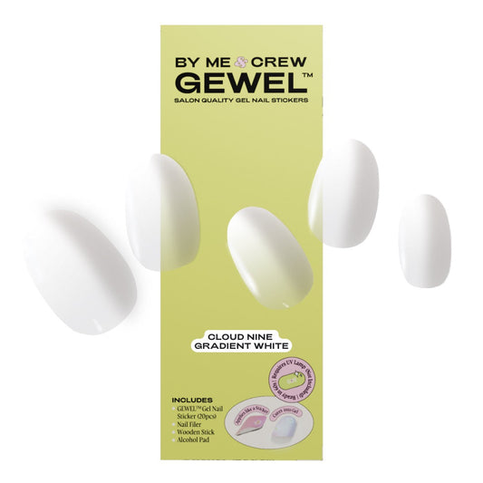 Cloud Nine Gradient White DIY Semi Cured Gel Nail Stickers ByMeAndCrew
