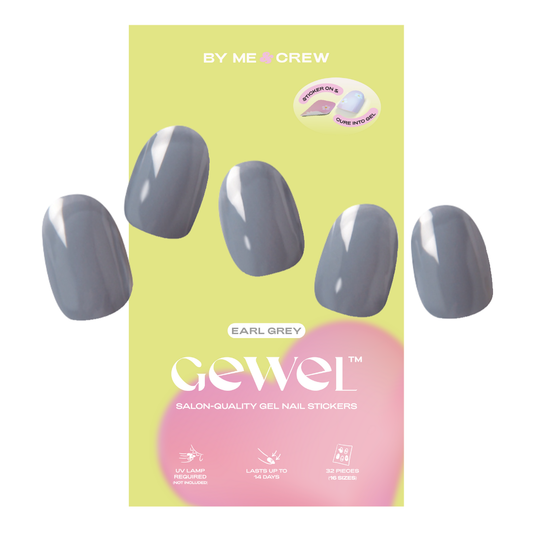 Earl Grey DIY Semi Cured Gel Nail Stickers (32pcs) By Me and Crew