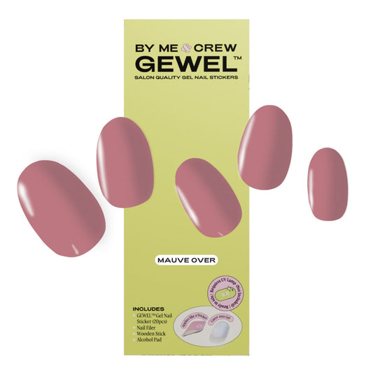 Mauve Over DIY Semi Cured Gel Nail Stickers By Me and Crew