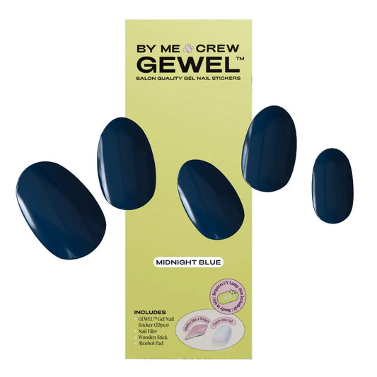 Midnight Blue DIY Semi Cured Gel Nail Stickers ByMeAndCrew
