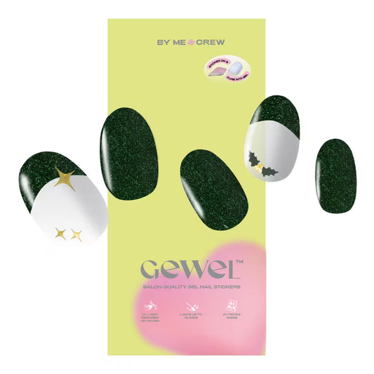 Under the Mistletoe DIY Semi Cured Gel Nail Stickers