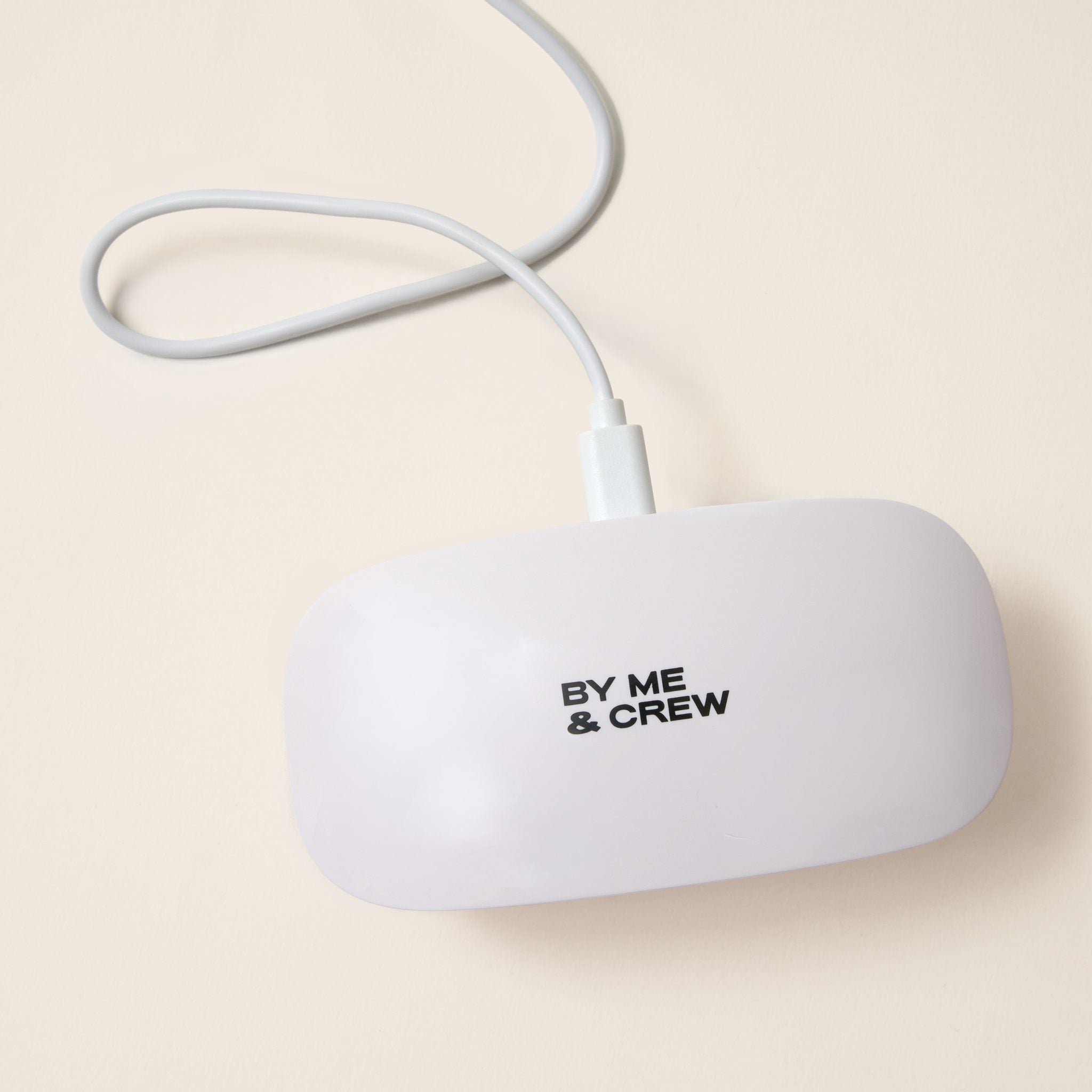 By Me & Crew mini UV nail lamp with USB cable – plug in and cure at home