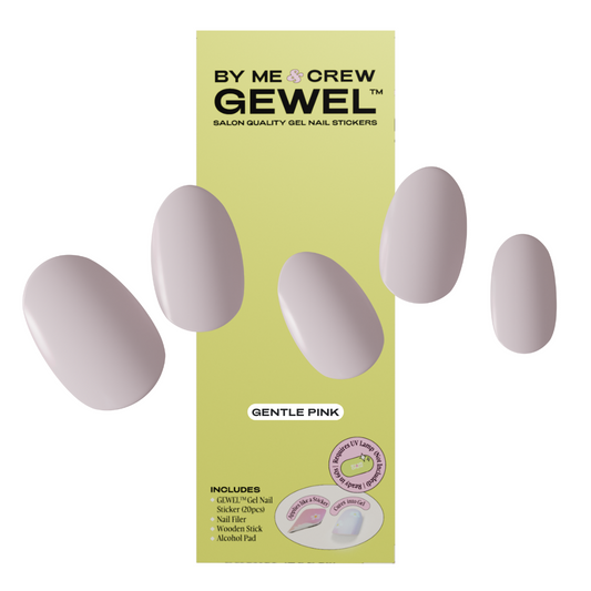 Gentle Pink Semi Cured Gel Nail Stickers