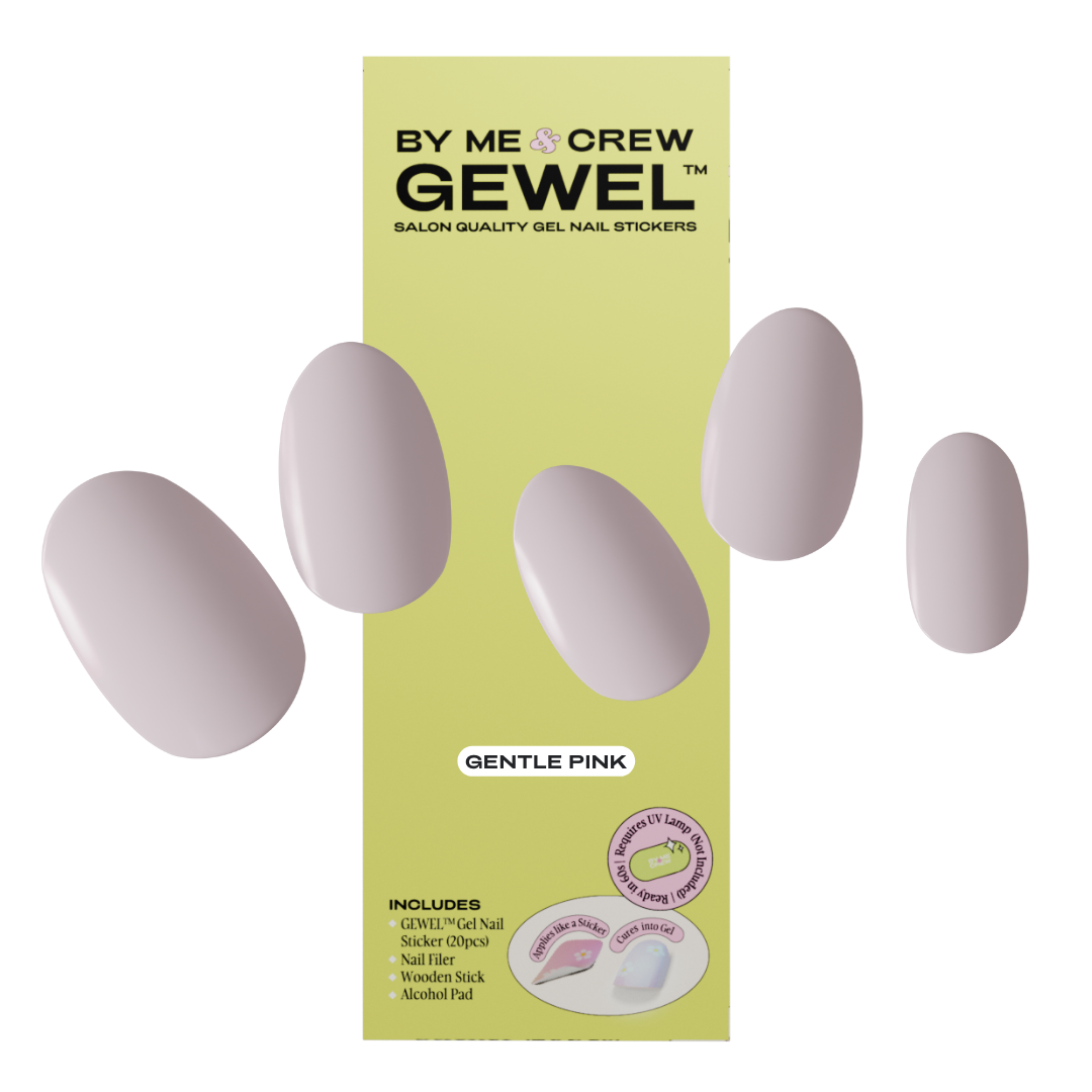 Gentle Pink Semicured Gel Nails Kit