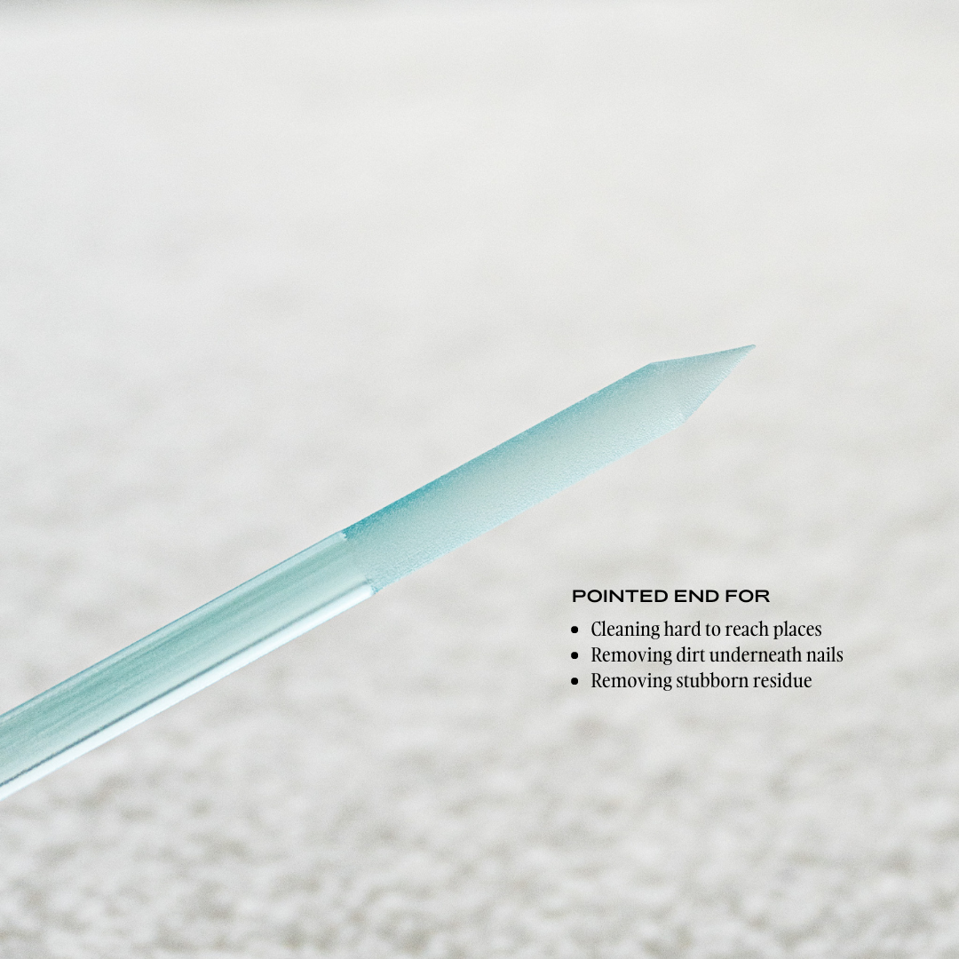 Dual Glass Cuticle Manicure Stick (Blue)