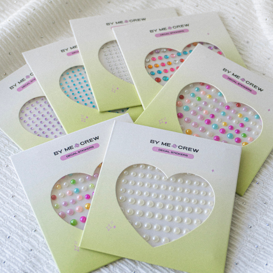 Bedazzled Nail Decals Kit (3x Decals + UV Top Coat)