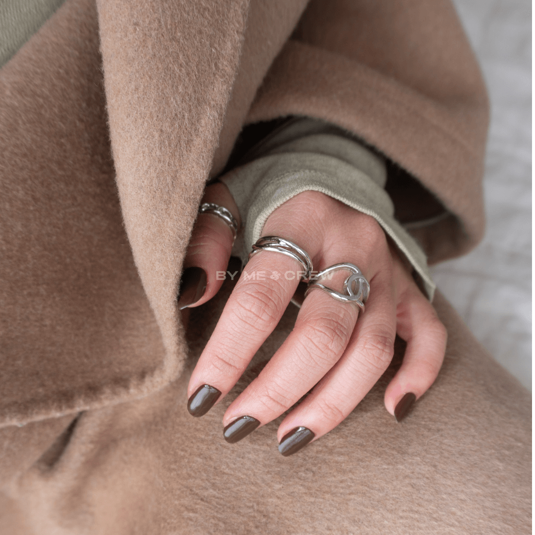 Dark Brown DIY Semi Cured Gel Nail Stickers