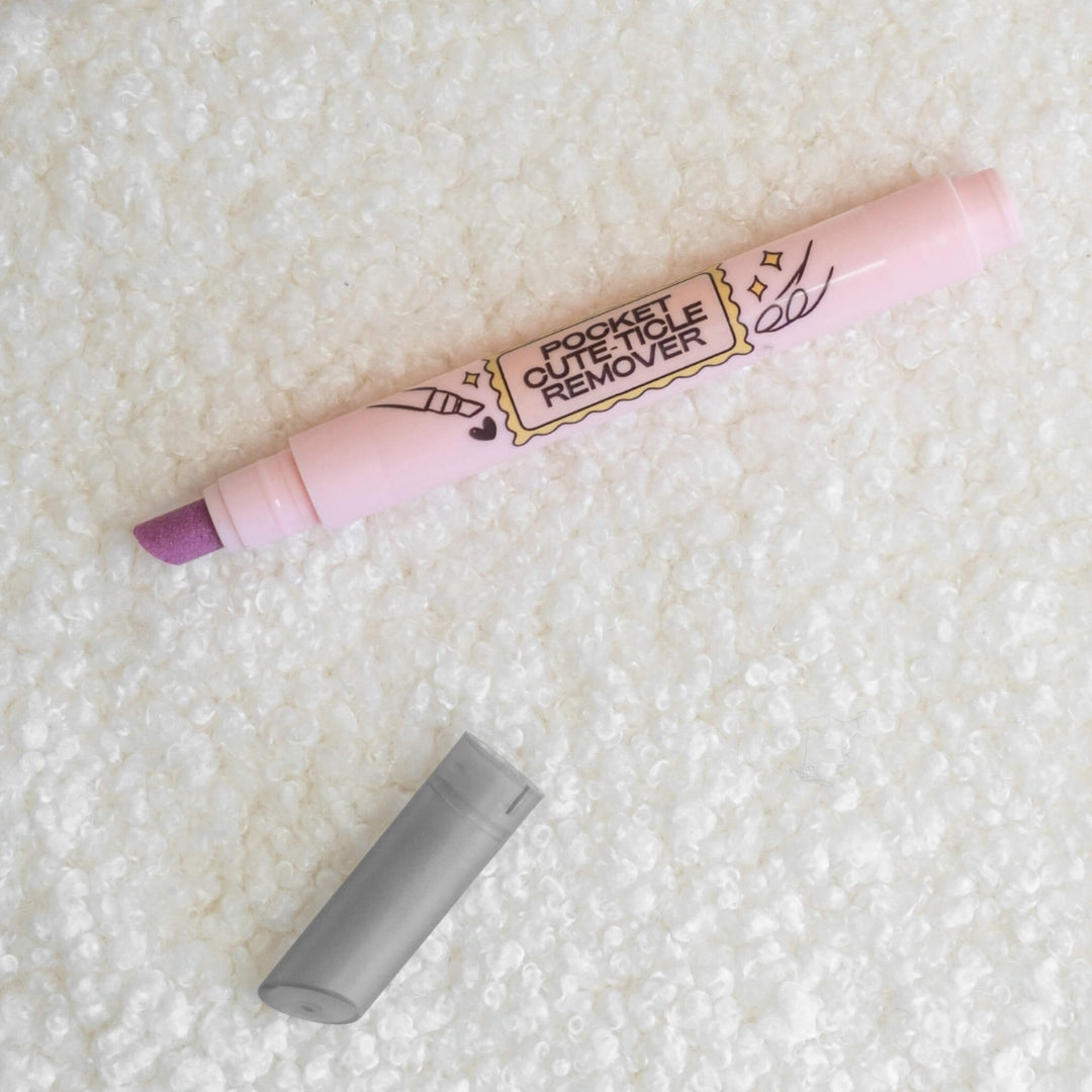 2-IN-1 POCKET CUTE-TICLE REMOVER + PUSHER (PINK)