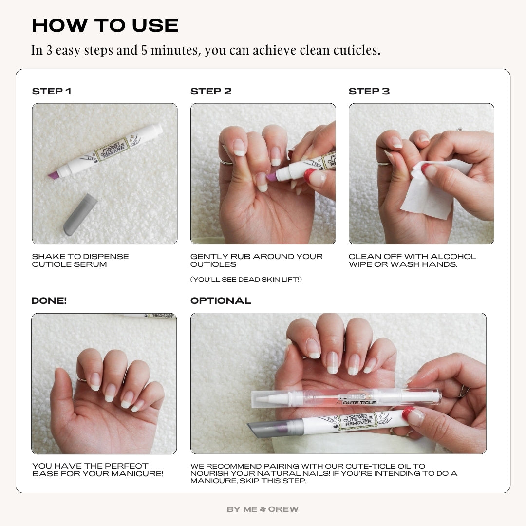 2-IN-1 POCKET CUTE-TICLE REMOVER + PUSHER (PINK)-5