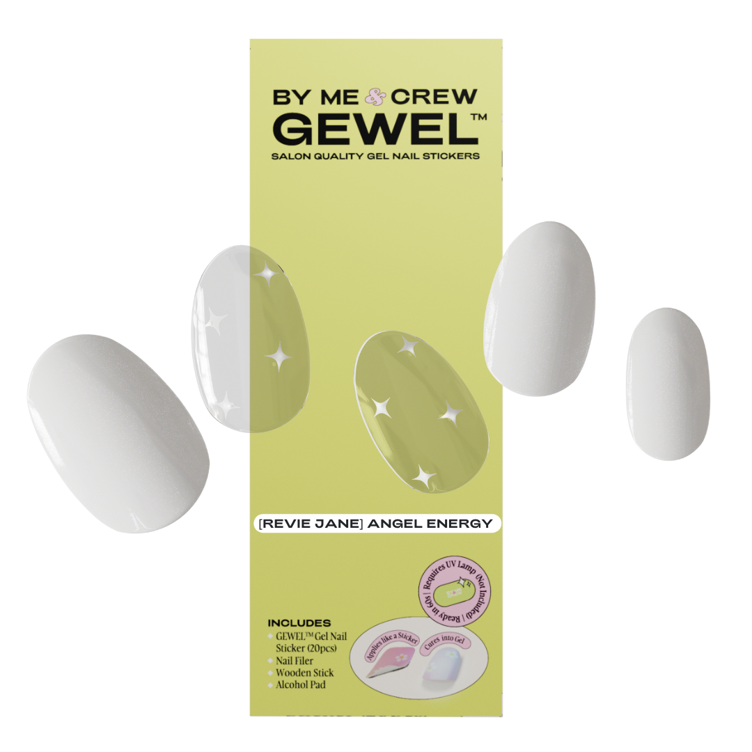 [REVIE JANE] Angel Energy (OG Glazed Donut) GEWEL Semicured Gel Nail Stickers Kit
