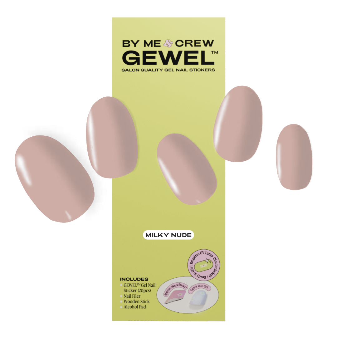 Milky Nude DIY Semi Cured Gel Nail Stickers
