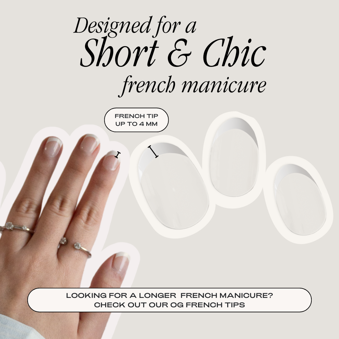 Double Ended French (Pastel Tips) DIY Semi Cured Gel Nail Stickers