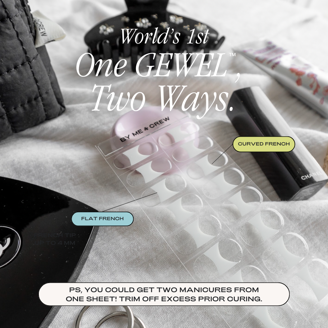 Double Ended French (Classic White) DIY Semi Cured Gel Nail Stickers