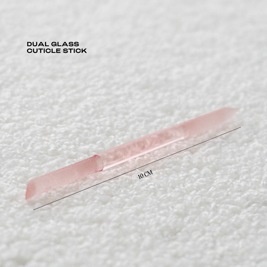 Dual Glass Cuticle Manicure Stick (Pink)