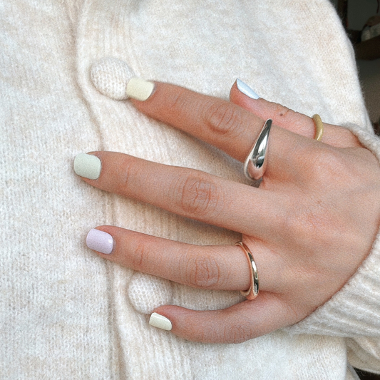 Gentle Pastel Semi Cured Gel Nail Stickers