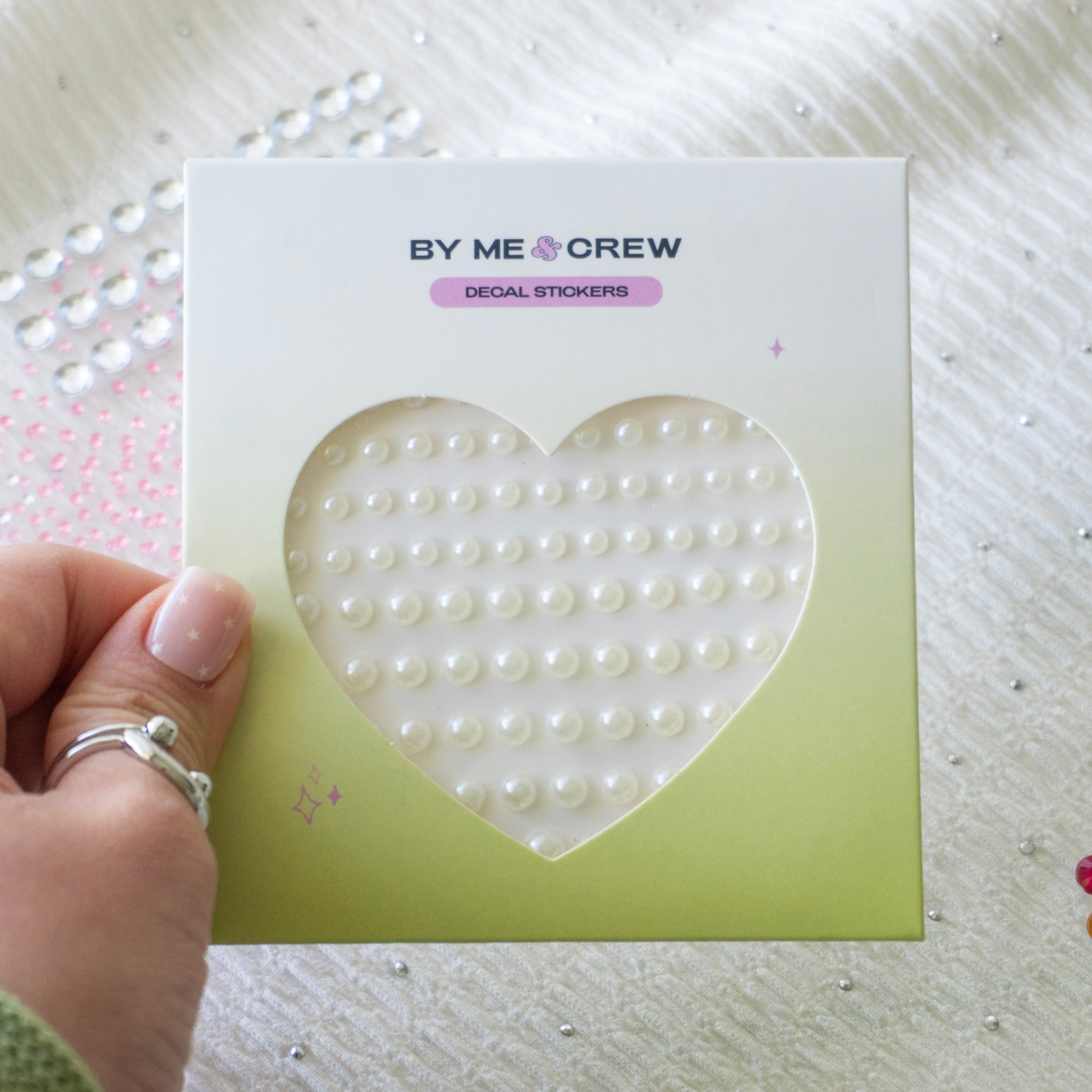 Bedazzled Nail Decals Kit (3x Decals + UV Top Coat)