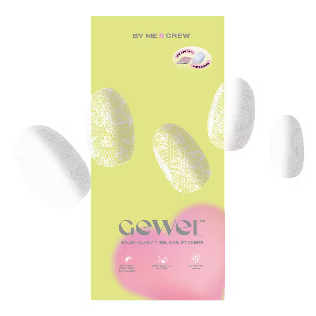 All Laced Up DIY Semi Cured Gel Nail Stickers