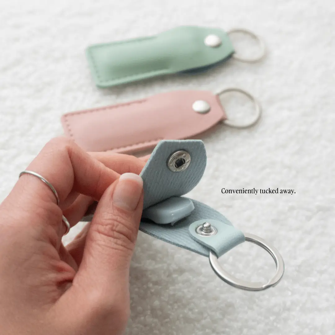 Foldable Nail Clipper with Pouch (Pink)