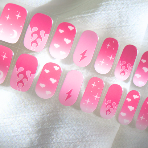 Razzle Dazzle Semi Cured Gel Nail Stickers
