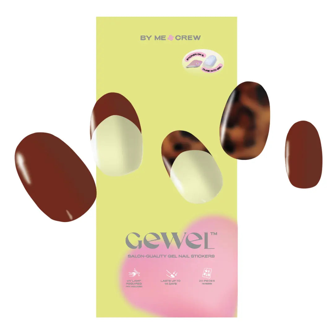 Wild Leopard DIY Semi Cured Gel Nail Stickers