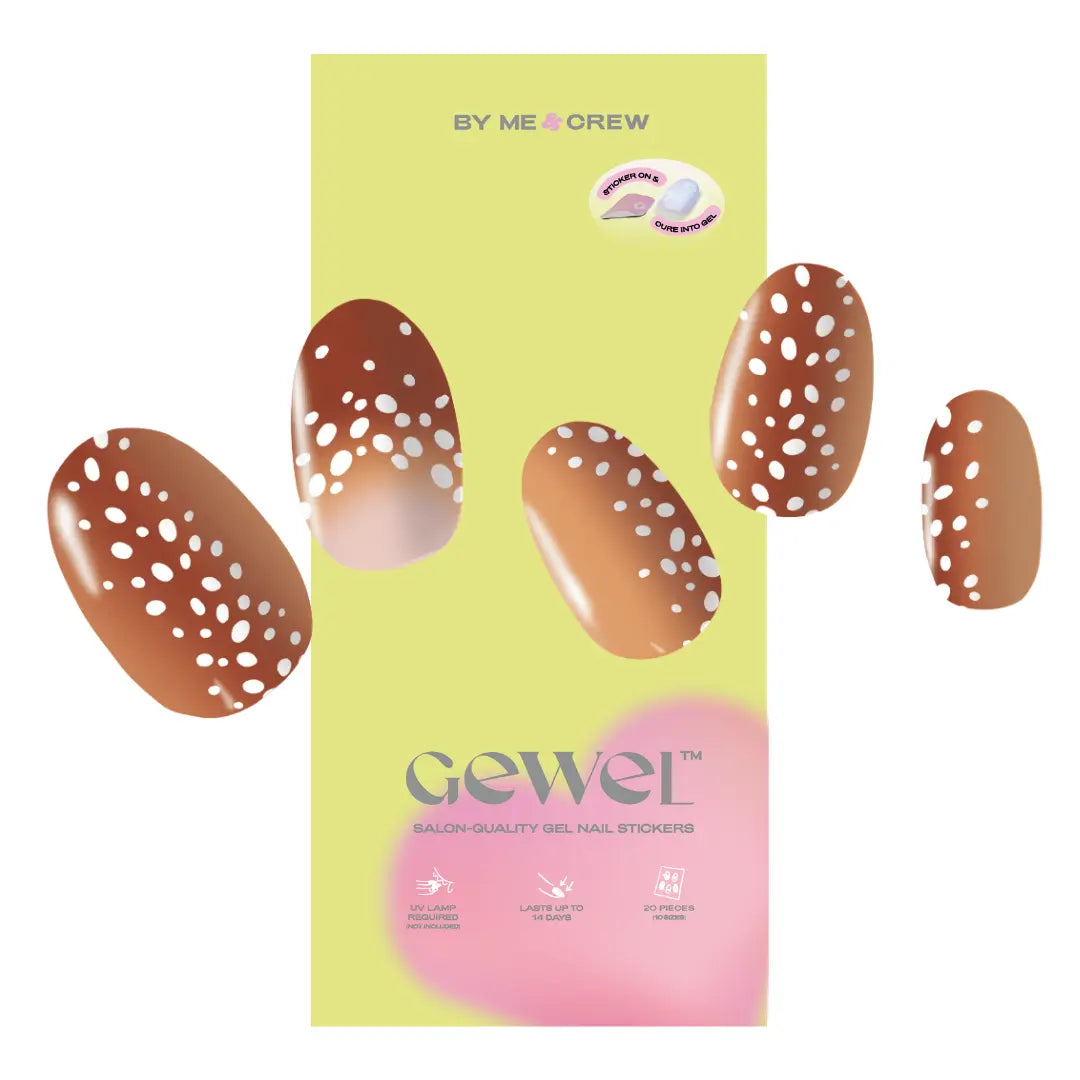 Doe-Eyed Bambi DIY Semi Cured Gel Nail Stickers