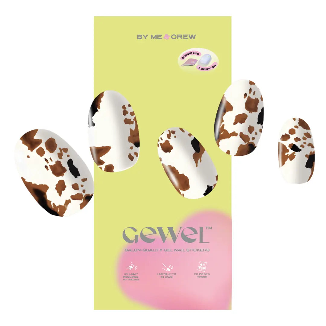Cowhide Chio DIY Semi Cured Gel Nail Stickers