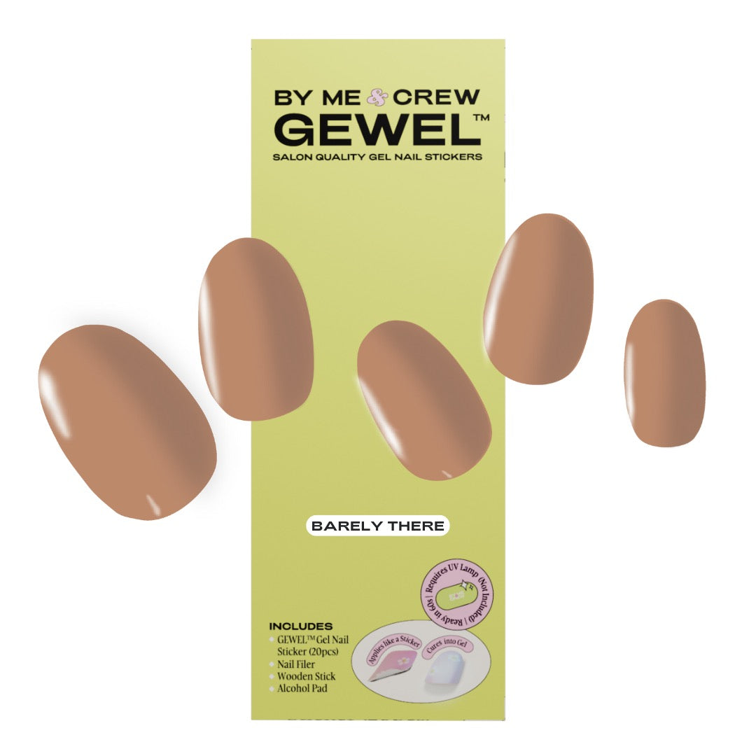 Barely There DIY Semi Cured Gel Nail Stickers