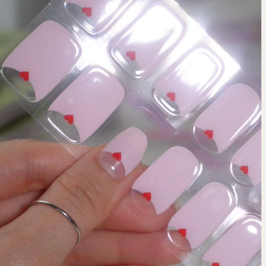 Be my Valentine Semi Cured Gel Nail Stickers