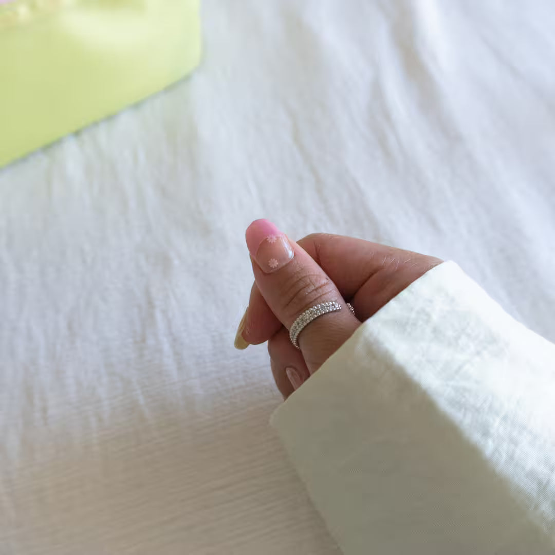 Blooming French Tip DIY Semi Cured Gel Nail Stickers-5