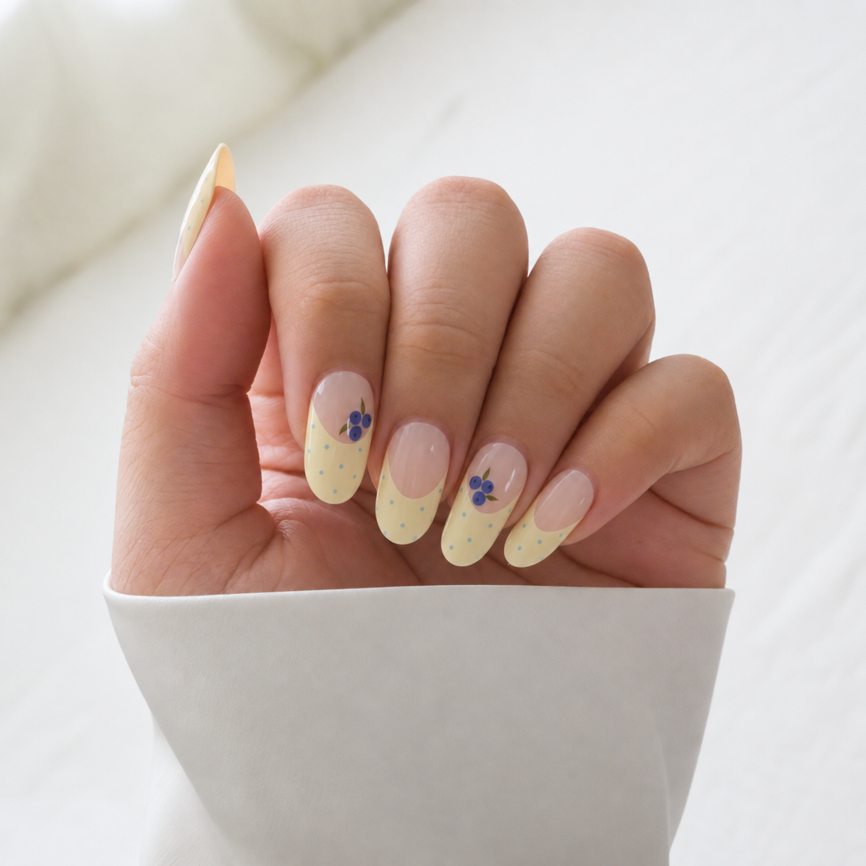 Blueberry Lemonade GEWEL™ Semi Cured Gel Nail Stickers-3