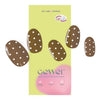 Brown Polka Dot DIY Semi Cured Gel Nail Stickers-1