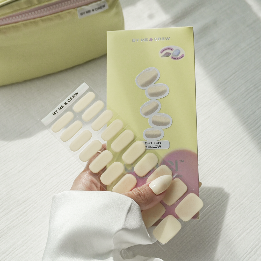 Butter Yellow GEWEL™ Semi Cured Gel Nail Stickers