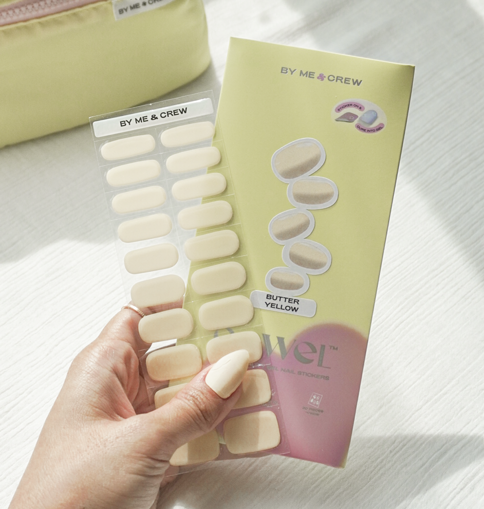 Butter Yellow GEWEL™ Semi Cured Gel Nail Stickers