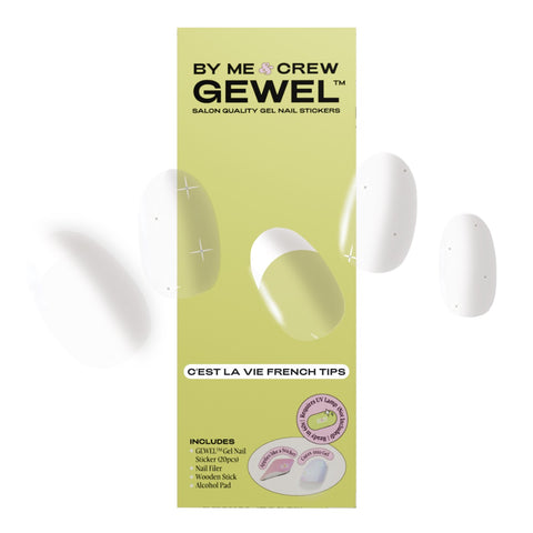 C'est La Vie French Tips DIY Semi Cured Gel Nail Stickers