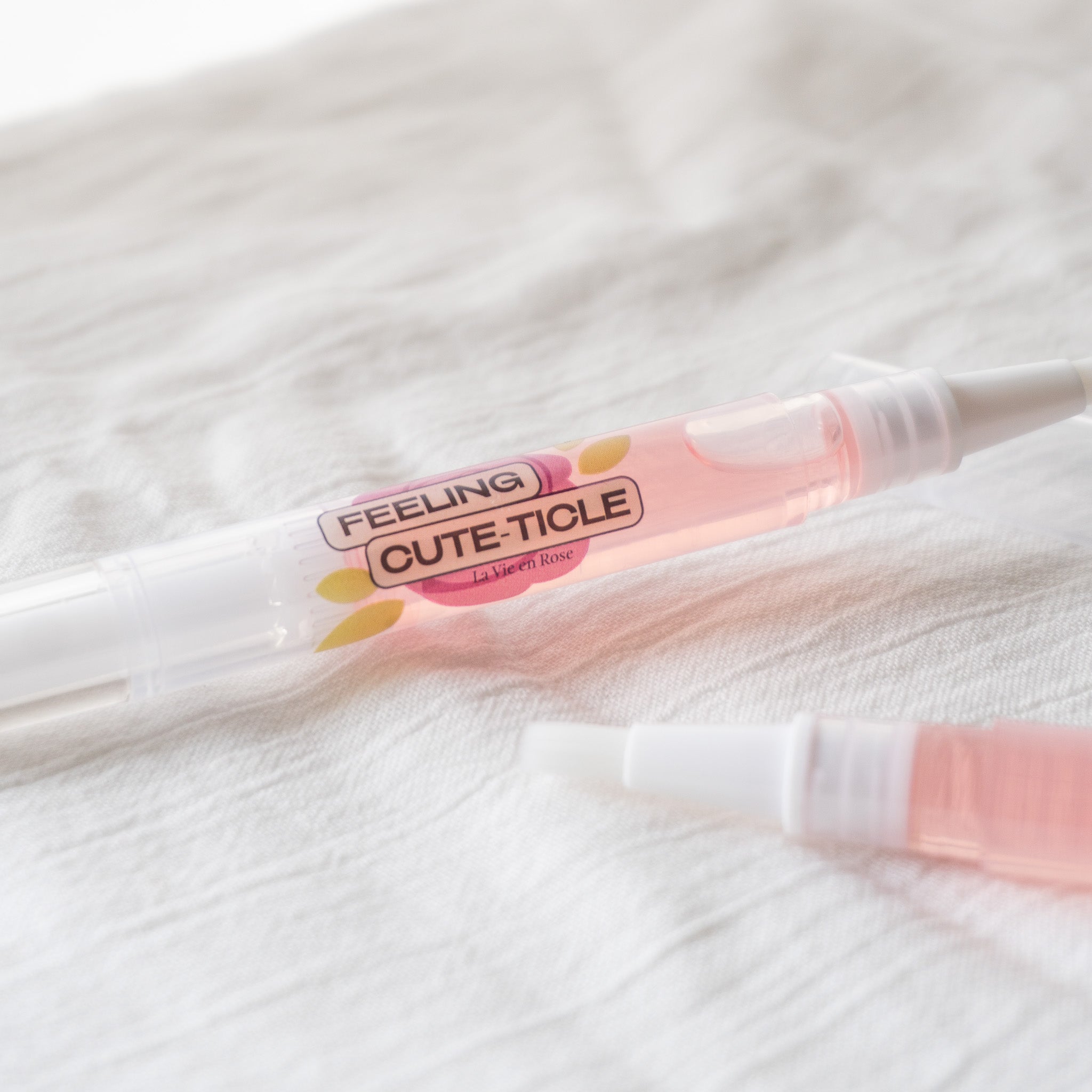 Nourishing Cute-ticle Oil Pen & GEWEL Gel Nail Sticker Remover [Rose]