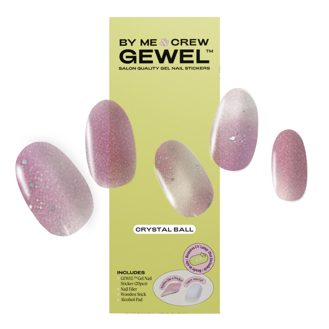 Crystal Ball DIY Semi Cured Gel Nail Stickers
