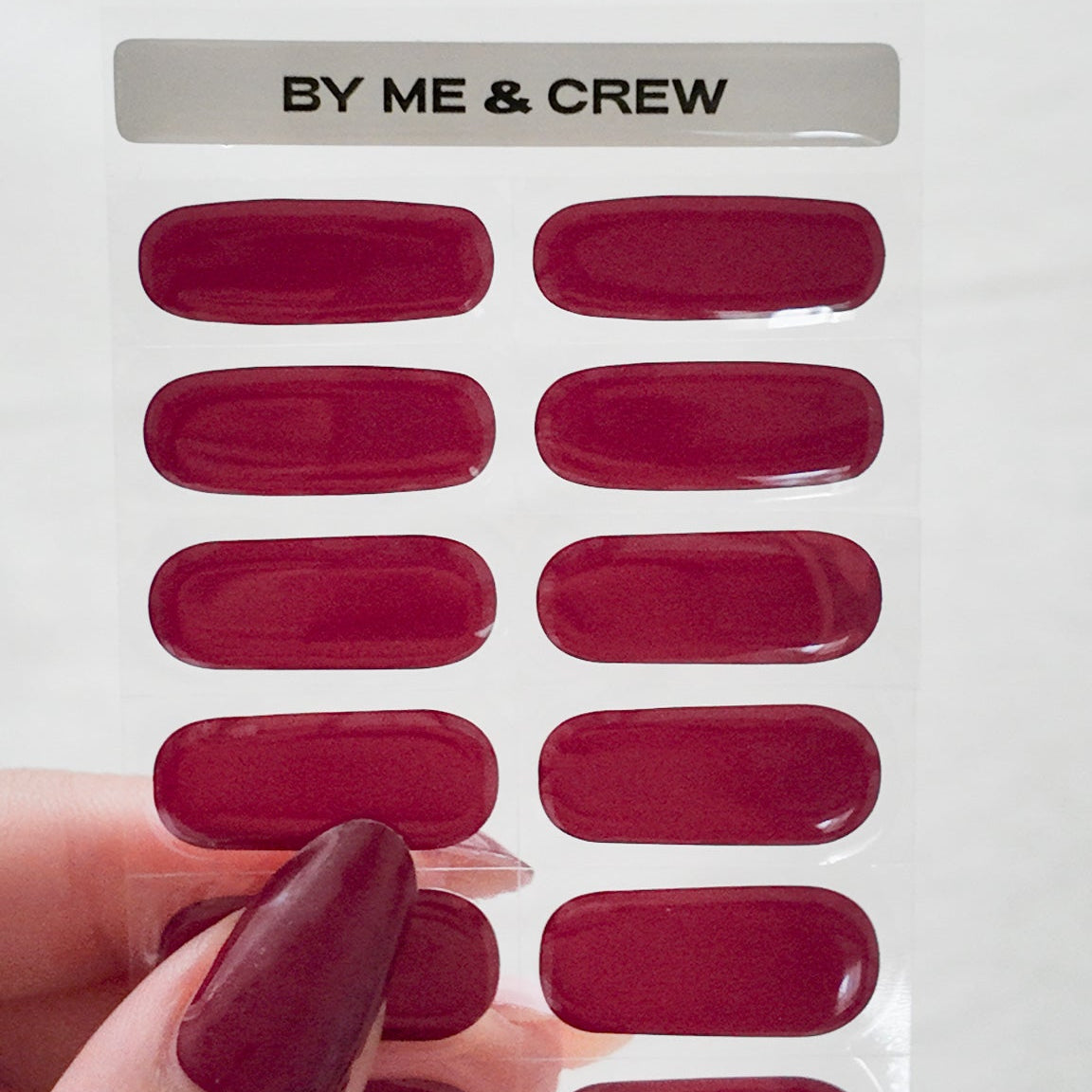 Black Cherry DIY Semi Cured Gel Nail Stickers