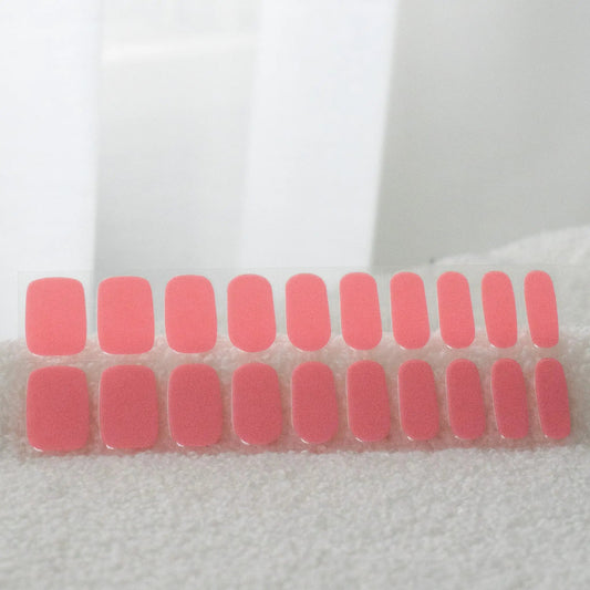 Watermelon Sorbet Semi Cured Gel Nail Stickers
