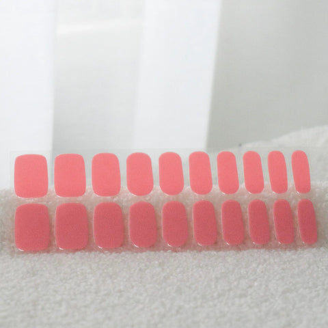 Watermelon Sorbet Semi Cured Gel Nail Stickers