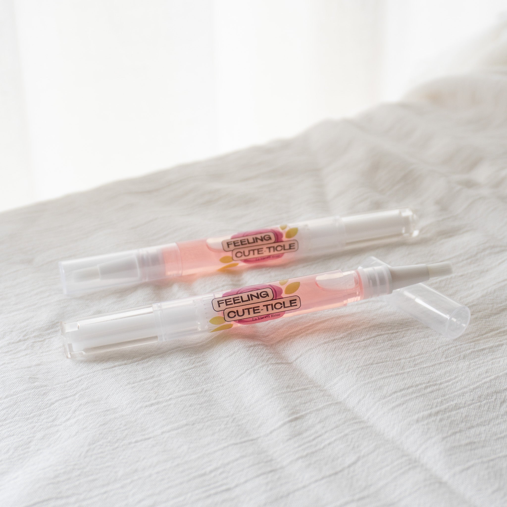 Nourishing Cute-ticle Oil Pen & GEWEL Gel Nail Sticker Remover [Rose]