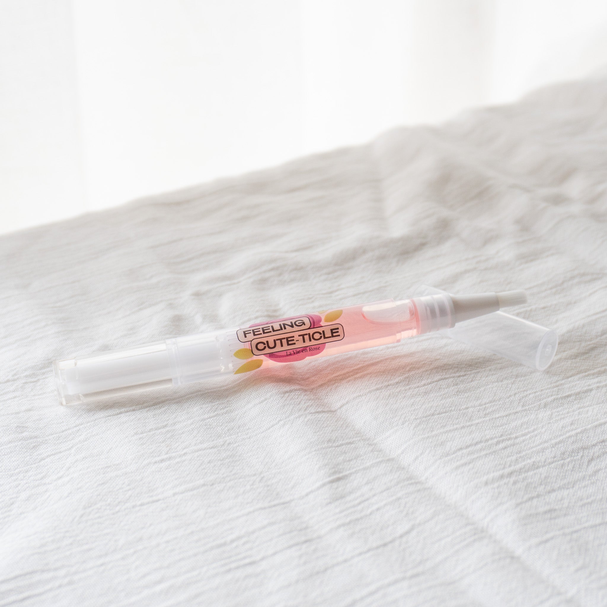 Nourishing Cute-ticle Oil Pen & GEWEL Gel Nail Sticker Remover [Rose]