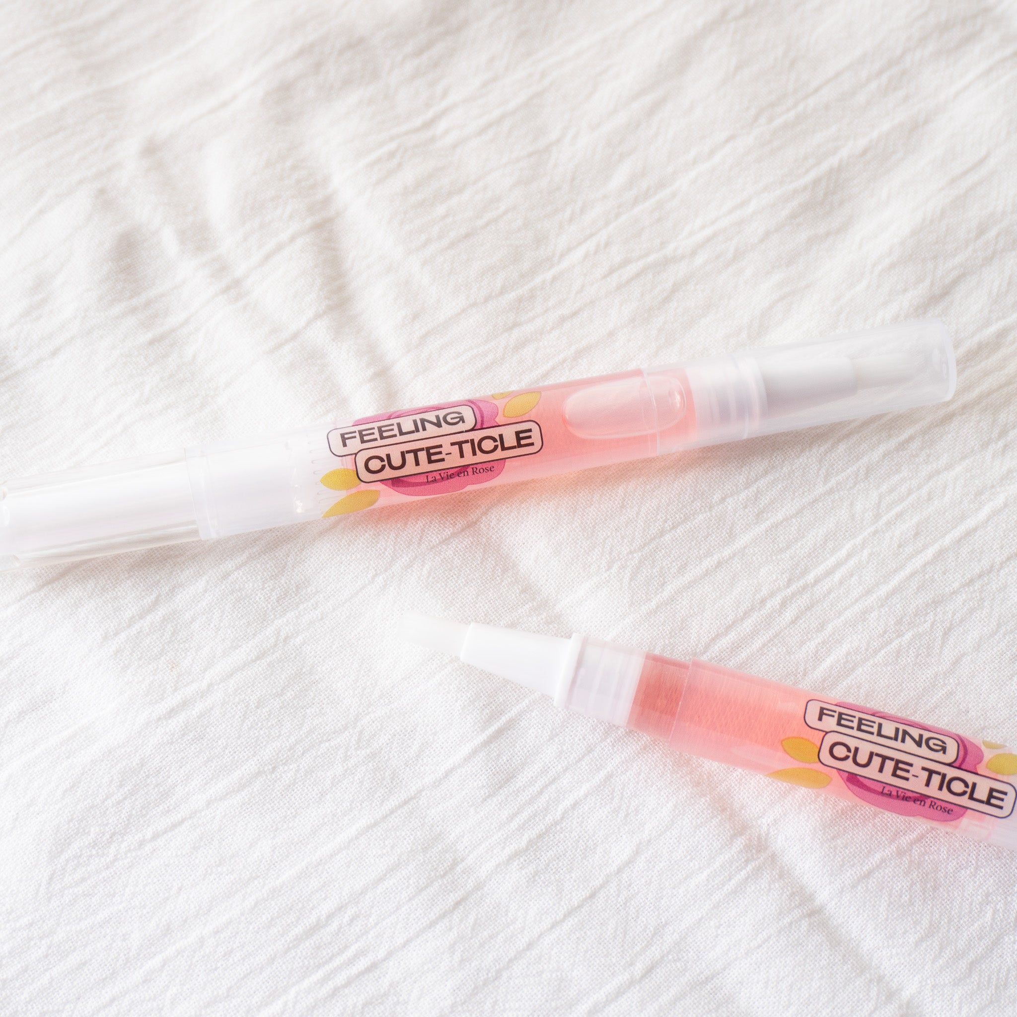 Nourishing Cute-ticle Oil Pen & GEWEL Gel Nail Sticker Remover [Rose]