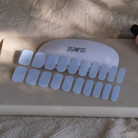 Milky Blue DIY Semi Cured Gel Nail Stickers