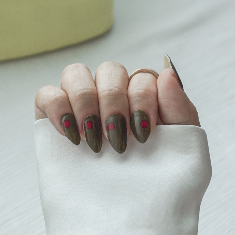Dirty Martini (Olive) GEWEL™ Semi Cured Gel Nail Stickers