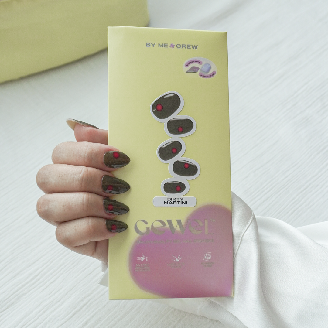 Dirty Martini (Olive) GEWEL™ Semi Cured Gel Nail Stickers