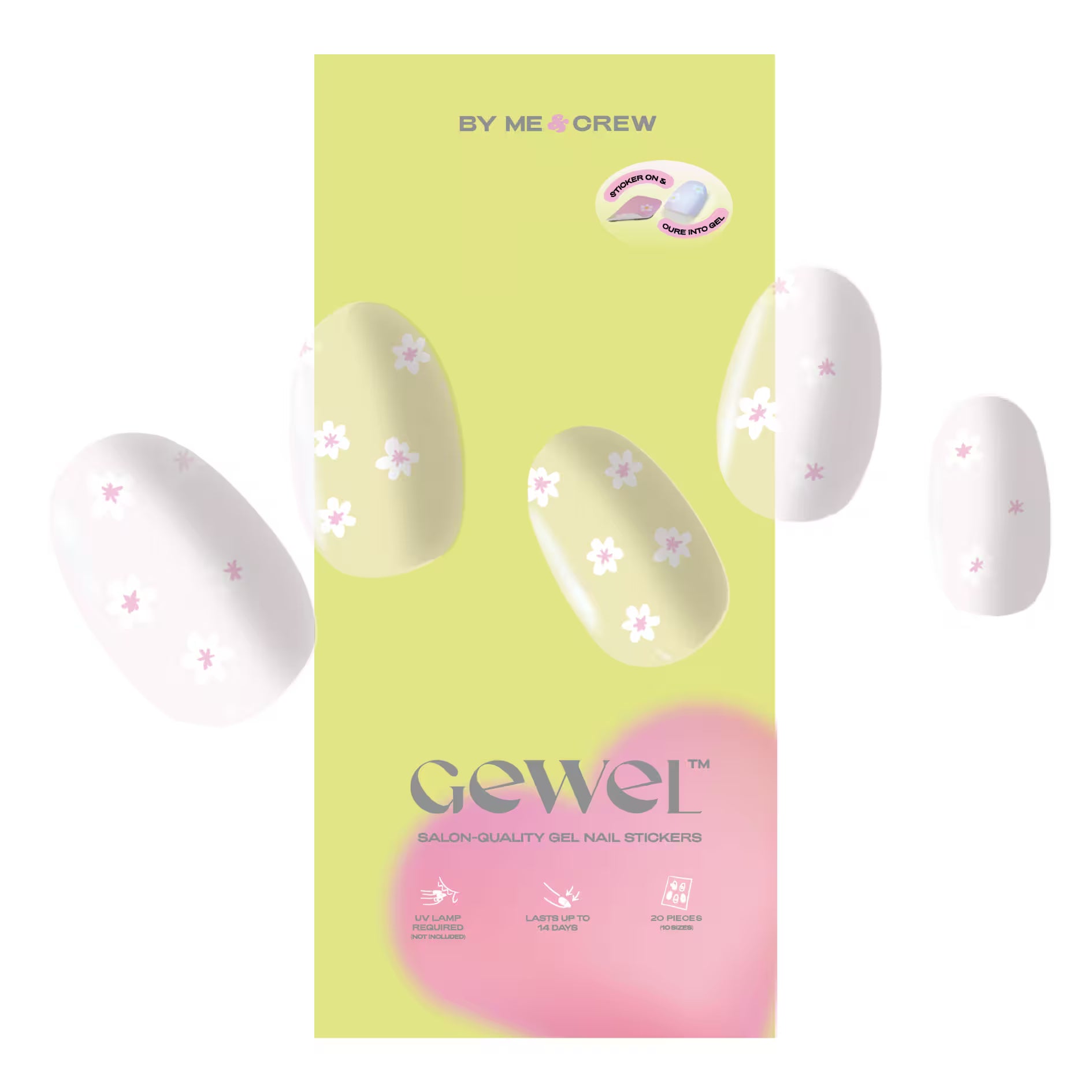 Flower Stand GEWEL™ Semi Cured Gel Nail Stickers
