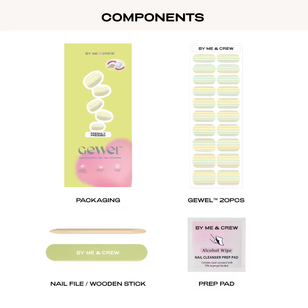 Freshly Pressed GEWEL™ Semi Cured Gel Nail Stickers-2