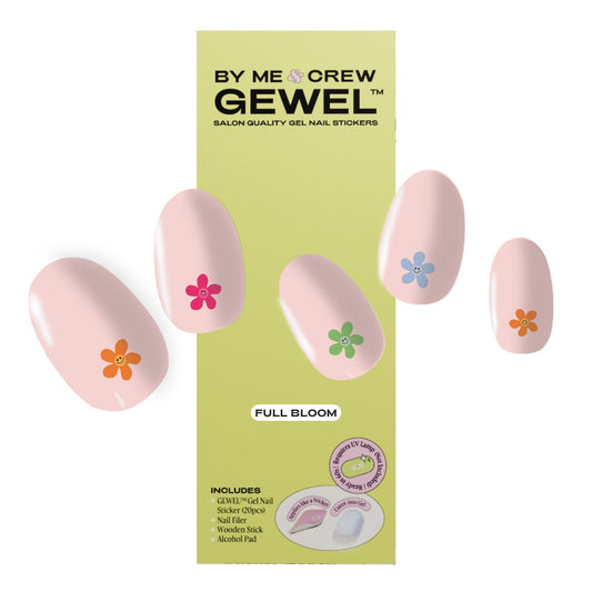 Full Bloom DIY Semi Cured Gel Nail Stickers ByMeAndCrew